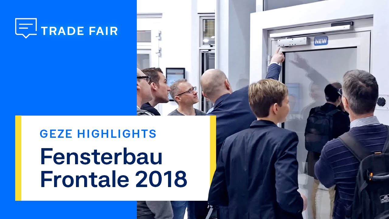 GEZE a FENSTERBAU FRONTALE 2018 eseményen Fedezze fel termékeinket, például a GEZE Powerdrive hermetikus tolóajtó rendszert a világ legnagyobb ajtó-, ablak- és homlokzattechnikai kiállításán Nürnbergben.